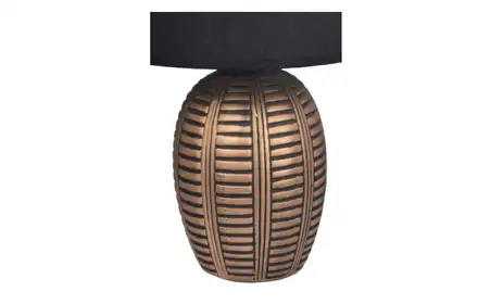 Lampa ceramiczna złoto-czarna