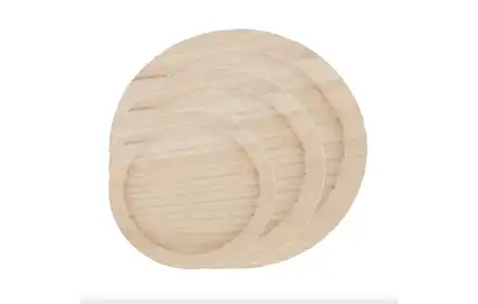Taca z drewna paulowego FI18*1,5 cm 54624-386