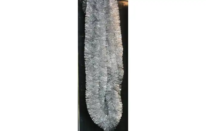 Łańcuch choinkowy gęsty 100mmx6m srebrny 